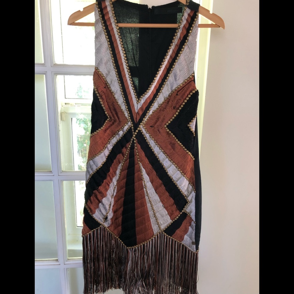 One teaspoon fringe studded dress small xs